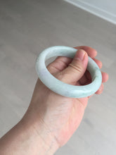 Load image into Gallery viewer, 54.6mm 100% natural sunny green/white/purple jadeite jade bangle BN43