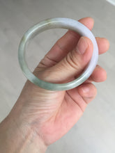 Load image into Gallery viewer, 50.5mm 100% natural Type A light green/purple oval jadeite jade bangle Y166-3705