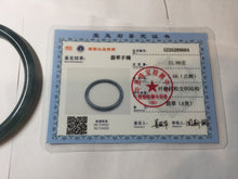 Load image into Gallery viewer, 59.8mm Certified Type A 100% Natural light green/blue/gray Guatemala slim round cut Jadeite bangle PJ16-9684