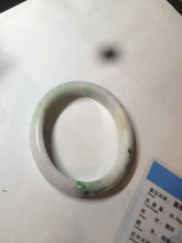 Load image into Gallery viewer, 50.5mm Certified Type A 100% Natural sunny green/purple/yellow(FU LU Shou) oval Jadeite Jade bangle AK53-1221