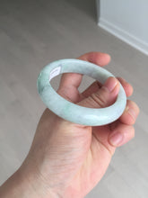 Load image into Gallery viewer, 54.6mm 100% natural sunny green/white/purple jadeite jade bangle BN43