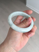 Load image into Gallery viewer, 54.6mm 100% natural sunny green/white/purple jadeite jade bangle BN43