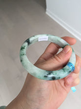 Load image into Gallery viewer, 59mm 100% natural Type A sunny green purple jadeite jade bangle BM74