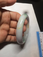 Load image into Gallery viewer, 50.5mm Certified Type A 100% Natural sunny green/purple/yellow(FU LU Shou) oval Jadeite Jade bangle AK53-1221