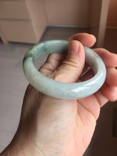 Load image into Gallery viewer, 52.3mm Certified Type A 100% Natural light green white Jadeite bangle PB290-3360