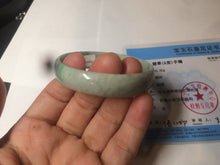 Load image into Gallery viewer, 52.5mm certified 100% natural Type A sunny green red yellow thin jadeite jade bangle GL19-1-4129