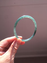 Load image into Gallery viewer, 59.5mm Certified Type A 100% Natural dark green/blue/gray/black Guatemala Jadeite bangle PJ97-3444