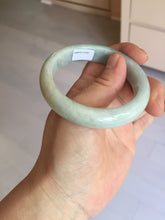 Load image into Gallery viewer, 52.8mm Certificated sunny green/white jadeite jade bangle BN42