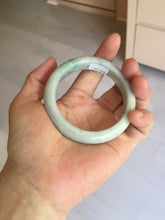 Load image into Gallery viewer, 52.8mm Certificated sunny green/white jadeite jade bangle BN42