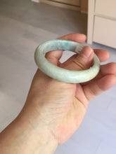 Load image into Gallery viewer, 52.8mm Certificated sunny green/white jadeite jade bangle BN42