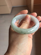 Load image into Gallery viewer, 53.2mm Certified Type A 100% Natural light green purple white Jadeite bangle PB291-3362