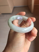 Load image into Gallery viewer, 53.2mm Certified Type A 100% Natural light green purple white Jadeite bangle PB291-3362