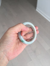 Load image into Gallery viewer, 52.8mm Certificated sunny green/white jadeite jade bangle BN42