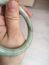 Load image into Gallery viewer, 58.4mm Certified Type A 100% Natural light green/brown round cut Jadeite Jade bangle AR107-4510