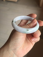 Load image into Gallery viewer, 54.5mm certified 100% natural Type A sunny green/purple/white jadeite jade bangle PB229-2825