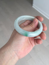 Load image into Gallery viewer, 52.8mm Certificated sunny green/white jadeite jade bangle BN42