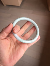 Load image into Gallery viewer, 64mm Certified Type A 100% Natural light green white round cut Jadeite Jade bangle BH93-(1935)