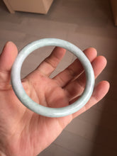 Load image into Gallery viewer, 64mm Certified Type A 100% Natural light green white round cut Jadeite Jade bangle BH93-(1935)