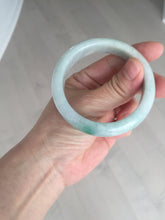 Load image into Gallery viewer, 52.8mm Certificated sunny green/white jadeite jade bangle BN42