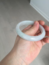 Load image into Gallery viewer, 55.6mm Certified type A 100% Natural light green/purple/white Jadeite bangle BK126-0252