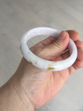 Load image into Gallery viewer, 58mm certified 100% natural Type A light purple yellow white (Whispers of Autumn) jadeite jade bangle PB70-9034