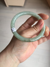 Load image into Gallery viewer, 58.6mm Certified Type A 100% Natural light green/brown round cut Jadeite Jade bangle AR108-4511