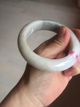 Load image into Gallery viewer, 56.1mm Certified 100% natural type A green/very light pink/yellow chubby jadeite jade bangle Z44-0472