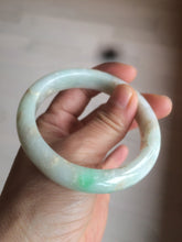 Load image into Gallery viewer, 55.7mm 100% natural Type A sunny green/brown/white jadeite jade bangle R97-3332