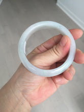 Load image into Gallery viewer, 55.6mm Certified type A 100% Natural light green/purple/white Jadeite bangle BK126-0252