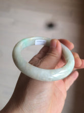 Load image into Gallery viewer, 55.7mm 100% natural Type A sunny green/brown/white jadeite jade bangle R97-3332