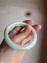 Load image into Gallery viewer, 55.7mm 100% natural Type A sunny green/brown/white jadeite jade bangle R97-3332