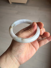 Load image into Gallery viewer, 57mm Certified Type A 100% Natural icy watery white Jadeite Jade bangle BM77-7067