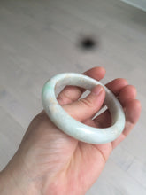 Load image into Gallery viewer, 55.7mm 100% natural Type A sunny green/brown/white jadeite jade bangle R97-3332