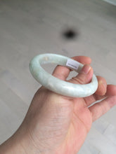 Load image into Gallery viewer, 55.7mm 100% natural Type A sunny green/brown/white jadeite jade bangle R97-3332