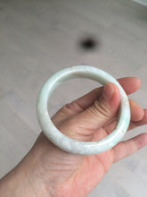 Load image into Gallery viewer, 55.7mm 100% natural Type A sunny green/brown/white jadeite jade bangle R97-3332