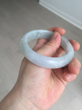 Load image into Gallery viewer, 56mm Certified Type A 100% Natural icy watery light green purple jadeite Jade bangle BK124-3398
