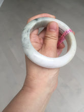 Load image into Gallery viewer, 56.1mm Certified 100% natural type A green/very light pink/yellow chubby jadeite jade bangle Z44-0472