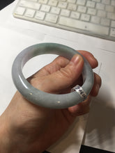Load image into Gallery viewer, 57mm certified 100% natural Type A icy light green/purple jadeite jade bangle PE5-0306