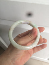 Load image into Gallery viewer, 55.7mm 100% natural Type A sunny green/brown/white jadeite jade bangle R97-3332
