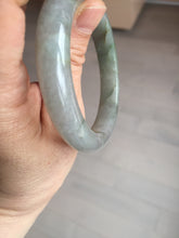 Load image into Gallery viewer, 53mm 100% natural certified dark green/gray jadeite jade bangle BM53-8655