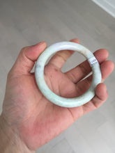 Load image into Gallery viewer, 54.5mm Certified Type A 100% Natural light green purple yellow round cut Jadeite Jade bangle GL48-8-4051