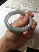 Load image into Gallery viewer, 57mm certified 100% natural Type A icy light green/purple jadeite jade bangle PE5-0306