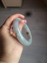 Load image into Gallery viewer, 55.9mm Certified Type A 100% Natural Icy watery white/gray/clear Jadeite Jade bangle BG20-5830