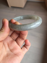 Load image into Gallery viewer, 53mm 100% natural certified dark green/gray jadeite jade bangle BM53-8655
