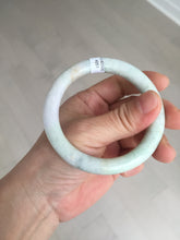 Load image into Gallery viewer, 54.5mm Certified Type A 100% Natural light green purple yellow round cut Jadeite Jade bangle GL48-8-4051