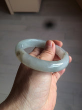 Load image into Gallery viewer, 55.9mm Certified Type A 100% Natural Icy watery white/gray/clear Jadeite Jade bangle BG20-5830