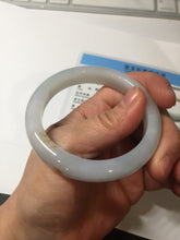 Load image into Gallery viewer, 51.8mm certified 100% natural Type A light green/yellow jadeite jade bangle AJ73-8588