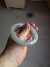 Load image into Gallery viewer, 55.9mm Certified Type A 100% Natural Icy watery white/gray/clear Jadeite Jade bangle BG20-5830