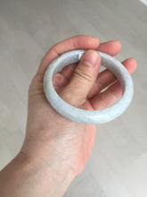 Load image into Gallery viewer, 56.5mm certified Type A 100% Natural purple white Jadeite Jade bangle D138-4044