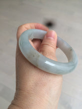 Load image into Gallery viewer, 55.9mm Certified Type A 100% Natural Icy watery white/gray/clear Jadeite Jade bangle BG20-5830